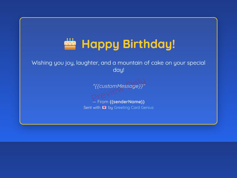 Birthday Card Preview