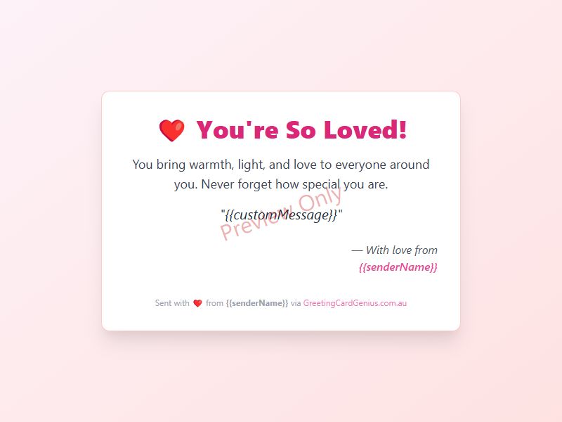 Love Card Preview